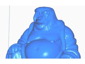 hawk buddha animal collection sculptures bird prey bust remix statue 3d print model - Mito3D