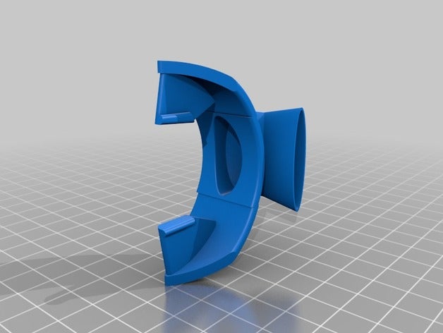 breath flow redirector 3D print model - Mito3D