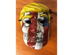 donald trump mask people halloween trumpsterfire 3d print model - Mito3D