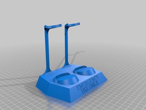 collapsible lightsaber stand 3d print model - Mito3D