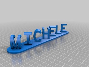 miichele illusion signs & logos customized 3d print model - Mito3D