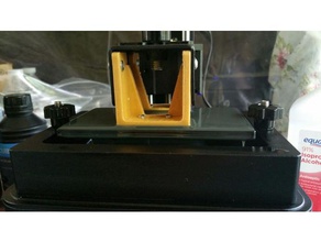 custom plate mount wanhao d7 remix 3d printer parts wahnao duplicator 7 3d print model - Mito3D