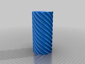 espiral vaso Arte 2d o de flor torcida do vasos modo 3d print model - Mito3D