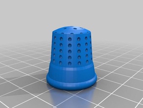 meu personalizados dedal - despeje petit doigt do agregado familiar personalizado 3d print model - Mito3D