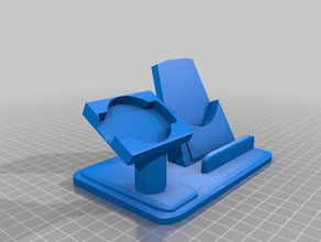 samsung galaxy & huawei watch charging stand electronics 3d print model - Mito3D