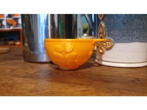 orla kiely inspired coffee scoop kitchen & dining 3d print model - Mito3D