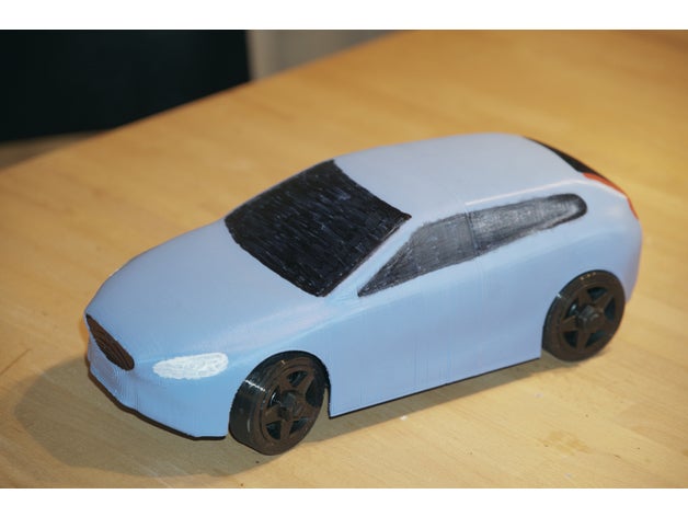 car body rc chassis 1 16 r c vehicles model v40 volvo 3D print model - Mito3D
