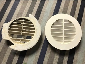 9m circular grelha de ventilação peças substituição 3d print model - Mito3D