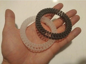 elastico braccialetto bracciali caviglia bracciale ruff polso 3d print model - Mito3D