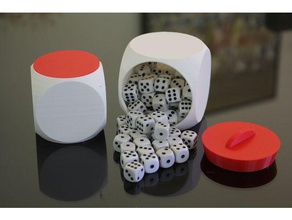 dice container containers box dices 3d print model - Mito3D