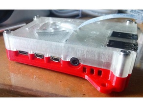 raspberry pi 4b case 25mm fan lid 3d printing 4 pi4 3d print model - Mito3D