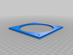 120mm kit dia aralığı fan adaptörü 124mm 112 mm özelleştirilmiş 3d print model - Mito3D