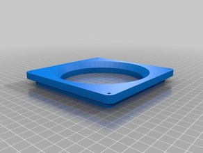 fan adaptörü 124mm 112 mm aralığı kit dia 120mm hoş bir özellik 3d baskı özelleştirilmiş 3d print model - Mito3D