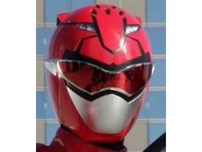 kırmızı canavar Gold ranger sahne morphers cosplay kask power rangers prop 3d print model - Mito3D