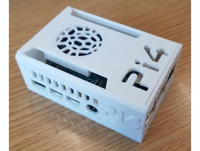 raspberry pi 4 case active cooled wall mount computer cooling 3d print model - Mito3D