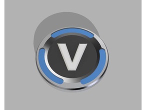 fortnite v-buck adereços vbucks 3d print model - Mito3D