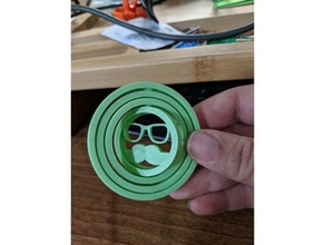 customized gyro mustache glasses 3d printing 3d print model - Mito3D