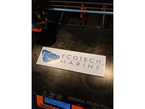 ecotech marine logo - mmu multicolore les signes et logos prusa i3 mk3 mmu2 3d print model - Mito3D