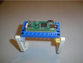 remix lego mount raspberry pi sıfır metrik inç boyutu vida elektronik teknik openscad 3d print model - Mito3D