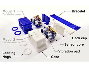 ultrasound-sensing based navigational support visually impaired 3d print model - Mito3D