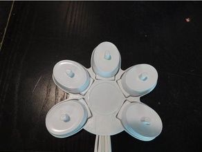 oral-b carga pentapod escova de dentes elétrica casa banho 3d print model - Mito3D
