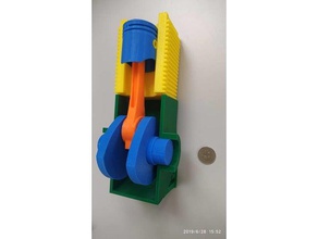 four stroke basic engine engineering 3d print model - Mito3D