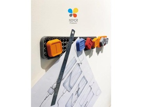 week magnet bar 3d printer accessories home ikea kitchen knife live office 3d print model - Mito3D
