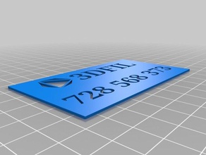 3dfil - vizitka 3d print model - Mito3D