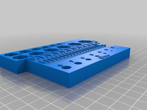 Tasche sizer Metrische Schraube mit Mutter hand-Werkzeuge 3d print model - Mito3D