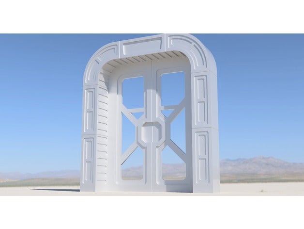 1 12 galaxy's edge door way props 3D print model - Mito3D