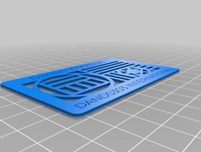 d namecard signs & logos customized 3d print model - Mito3D