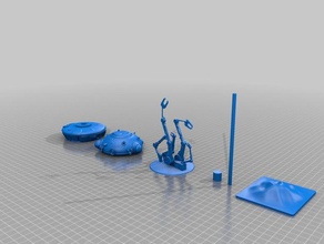 probe bot - remix model robots hoth star war 3d print model - Mito3D