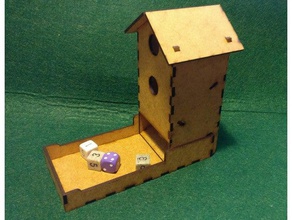 wingspan bird-feeder dice tower laser cut toy & game accessories boardgame dicetower lasercut 3d print model - Mito3D