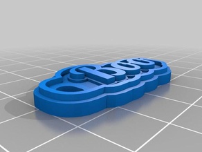 boo Schlüsselanhänger kundengebundene 3d print model - Mito3D