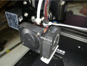 fan duct ender3 pro 3d printer extruders ender3pro 3d print model - Mito3D