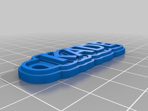 kade Anahtarlık özelleştirilmiş 3d print model - Mito3D