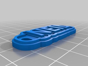 neil Schlüsselanhänger kundengebundene 3d print model - Mito3D