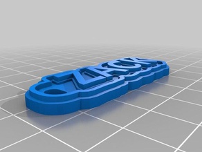 zack keychains customized 3d print model - Mito3D