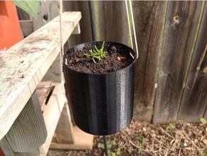 small hanging planter outdoor & garden 3d print model - Mito3D