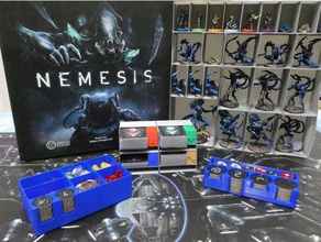 nemesis board game box organizer games 3d print model - Mito3D