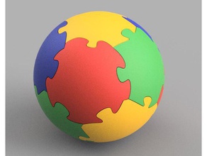 mondo di jigsaw i puzzle 3d print model - Mito3D