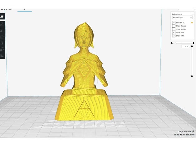 loz skyward sword - fi busto criaturas el figura la leyenda de zelda juego video 3D print model - Mito3D