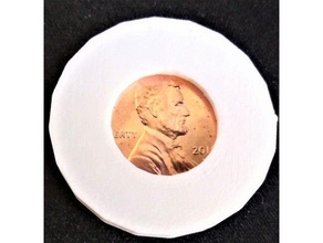lucky penny-Halter Münzen und Abzeichen penny 3d print model - Mito3D