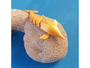 Delphin kiel Spielzeug & Spiele artikuliert dolphin flexibel printinplace - 3d print model - Mito3D
