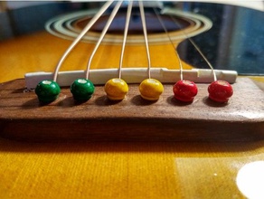 guitar bridge pins saddle music 3d print model - Mito3D