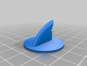 shark fin d&d Kreaturen dnd mini Miniatur 3d print model - Mito3D