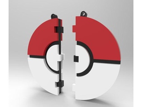 medalla pokeball accesorios keychan llavero pokemon pokemongo juguete 3d print model - Mito3D