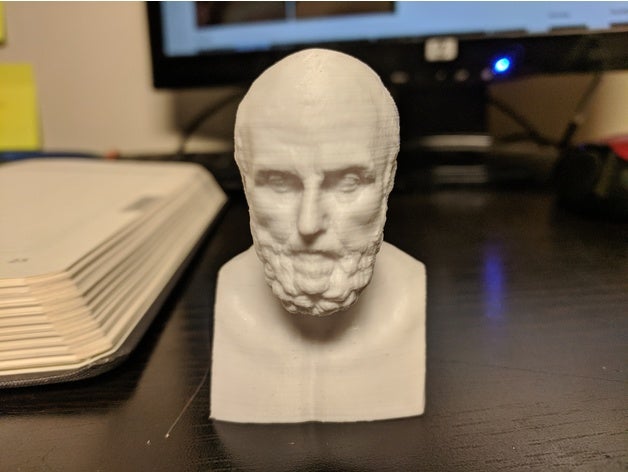 aristóteles busto - fotogrametria a arte de do grécia grego filosofia escultura 3D print model - Mito3D