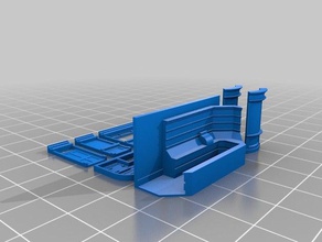 1 148 côté plate-forme de kiosque bâtiments et structures 3d print model - Mito3D