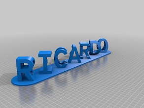 ricardo vs benfica sinais e logotipos personalizado 3d print model - Mito3D